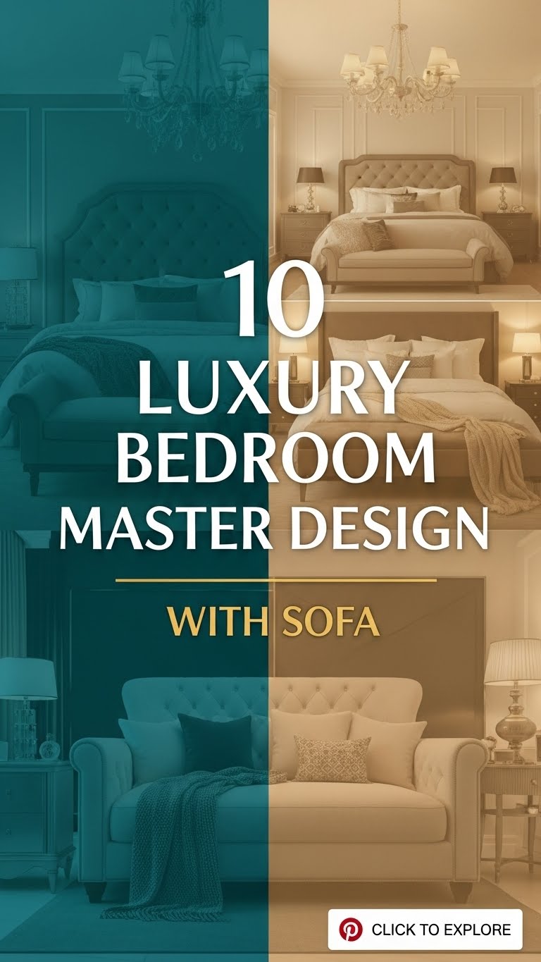 10 Luxury Bedroom Master Design With Sofa - Dreamy Room Diary