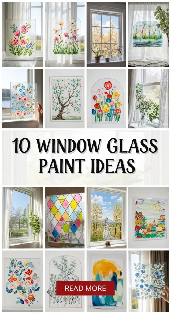 10 Window Glass Paint ideas - Dreamy Room Diary